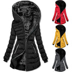 Damen Kapuzenjacke mit warmem Innenfutter R&B