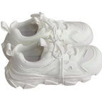 Damen Sportliche Chunky Sneakers mit atmungsaktiver Mesh-Oberfläche und rutschfester Sohle R&B