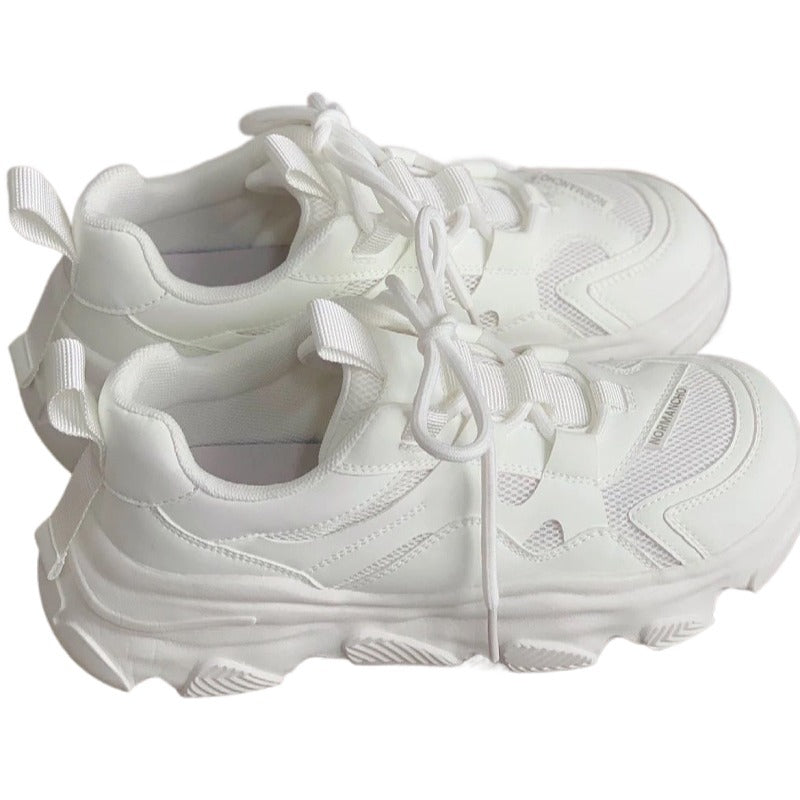 Damen Sportliche Chunky Sneakers mit atmungsaktiver Mesh-Oberfläche und rutschfester Sohle R&B