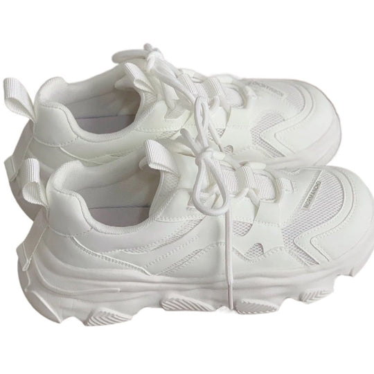 Damen Sportliche Chunky Sneakers mit atmungsaktiver Mesh-Oberfläche und rutschfester Sohle R&B