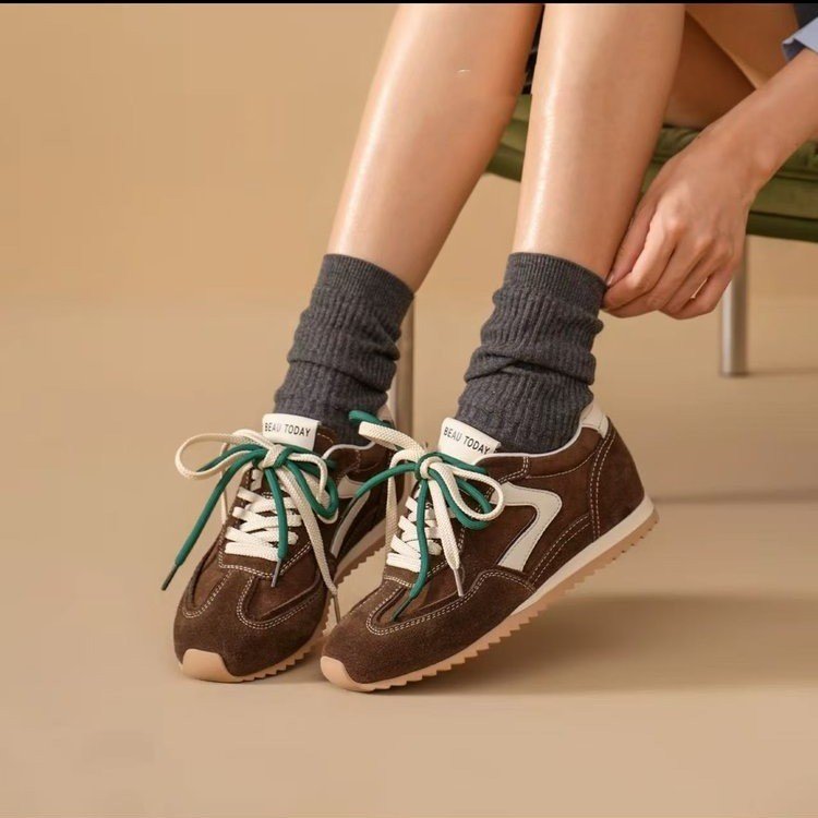 Damen hochwertige Sneaker mit warmem Fleece-Innenfutter und rutschfester Sohle R&B