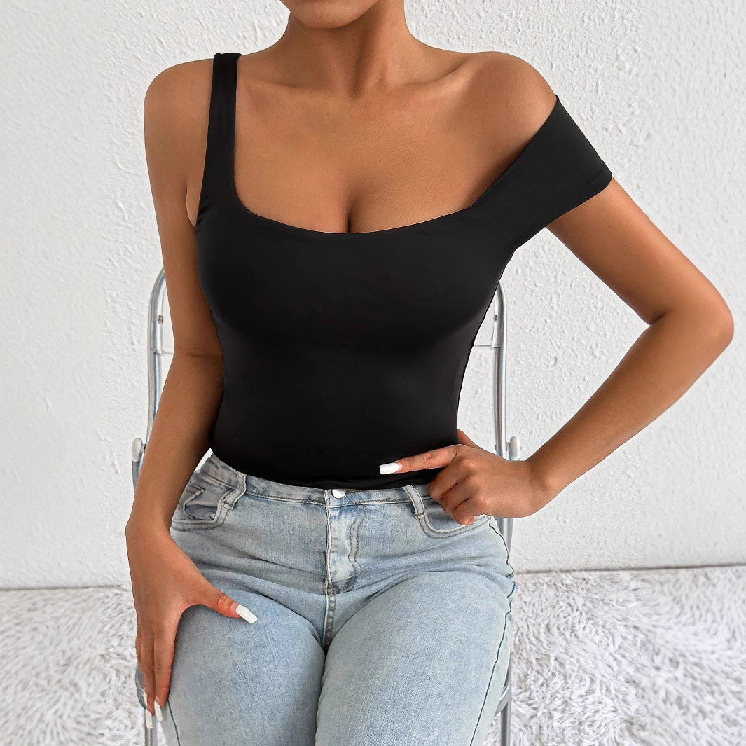 Damen Off-Shoulder Körperoberteil mit figurbetontem Schnitt R&B
