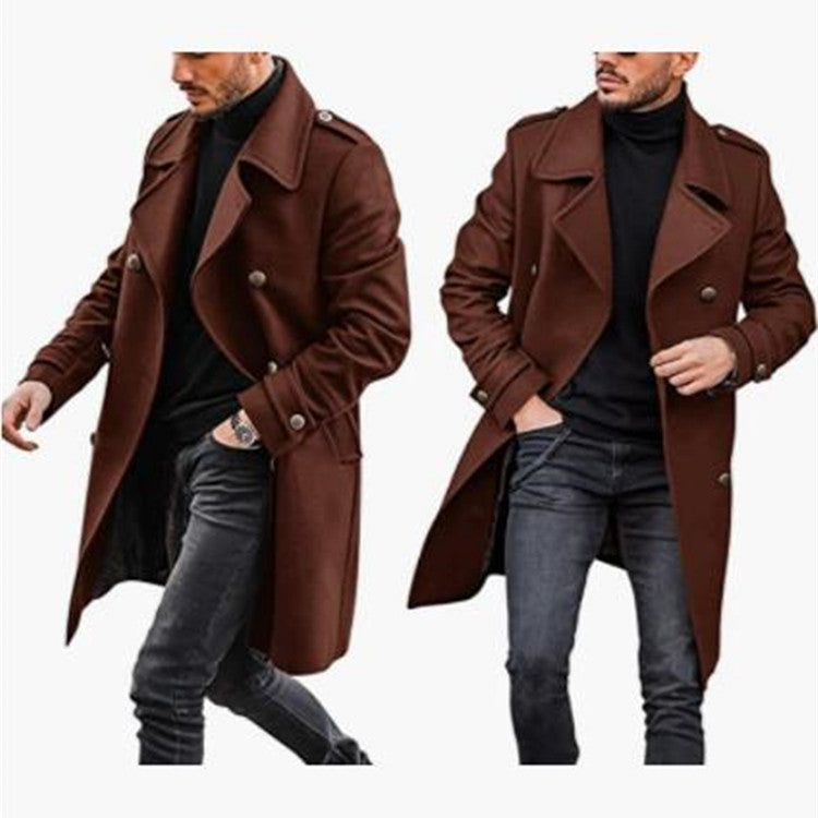 Herren eleganter Trenchcoat mit modernem Schnitt und praktischen Details R&B