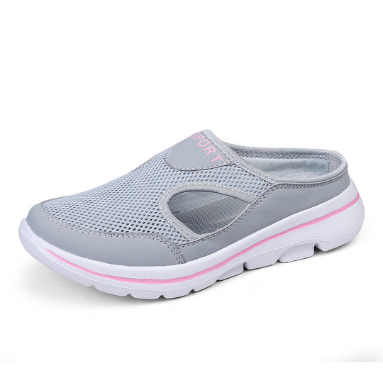 Damen nan atmungsaktive Netzgewebe-Slipper mit ergonomischem Komfortfußbett R&B