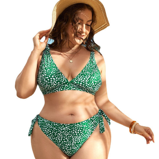 Damen Triangel-Bikini-Set mit verspieltem Knotendesign R&B