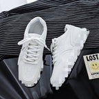 Damen modische Sneakers mit hoher Plattform und atmungsaktiver Oberflächenstruktur R&B