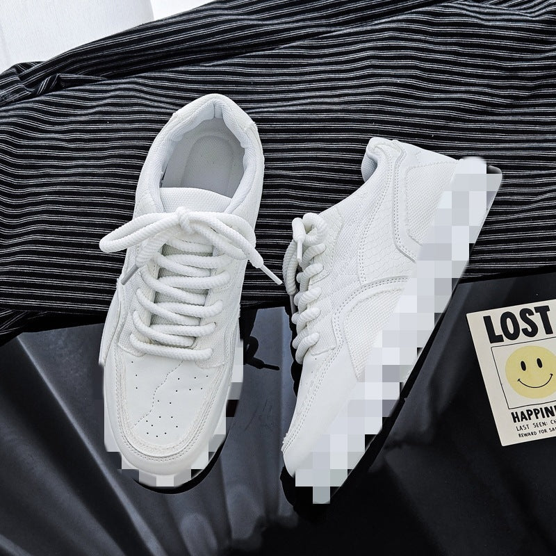 Damen modische Sneakers mit hoher Plattform und atmungsaktiver Oberflächenstruktur R&B