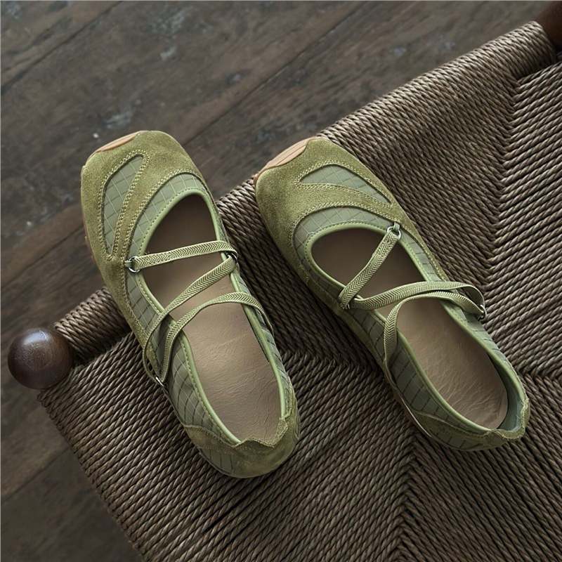 Damen Ballerina-Schuhe mit zierlichem Riemen und elegantem Design R&B