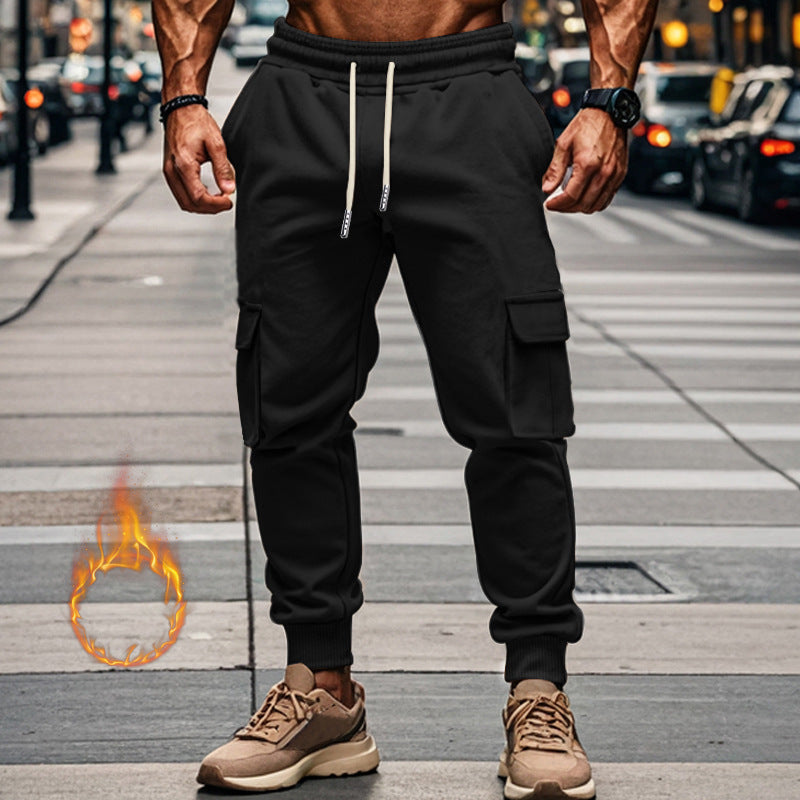 Herren Sportliche Cargo-Jogginghose mit elastischem Bund und praktischen Taschen R&B
