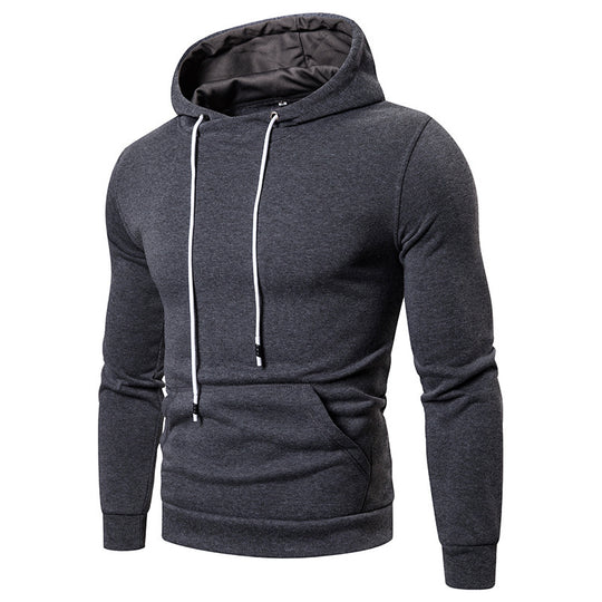 Herren Sportlicher Kapuzenpullover aus weichgewebtem Material mit praktischer Kängurutasche R&B