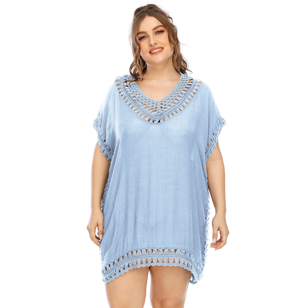 Damen eleganter häkeln Strandüberwurf R&B