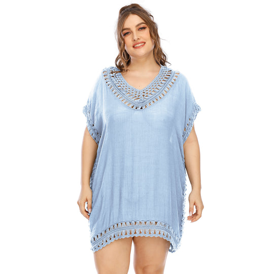 Damen eleganter häkeln Strandüberwurf R&B