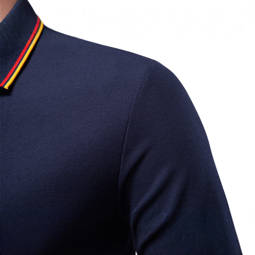 Herren Langarm Poloshirt