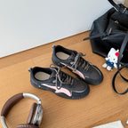 Damen Sportliche Sneaker mit atmungsaktiver Oberflächenstruktur und rutschfester Gummisohle