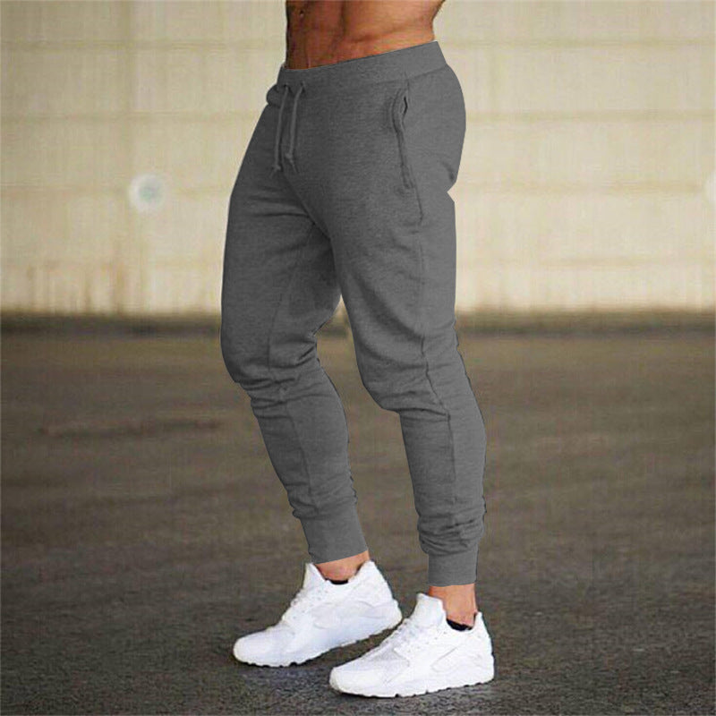 Herren nan eng zulaufende Jogginghose Baumwollmischung mit Bündchen und Kordelzug R&B