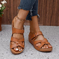 Damen Bequeme Keil-Sandalen mit verstellbaren Riemen R&B