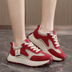 Damen Sportliche chunky Sneakers mit atmungsaktiver Mesh-Oberfläche und bequemer Dämpfung R&B