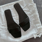 Damen Flache Pantoletten mit breitem Riemendesign und komfortabler Sohle R&B