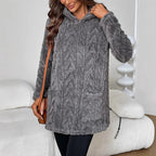 Damen Kuscheliger Hoodie mit Struktur R&B