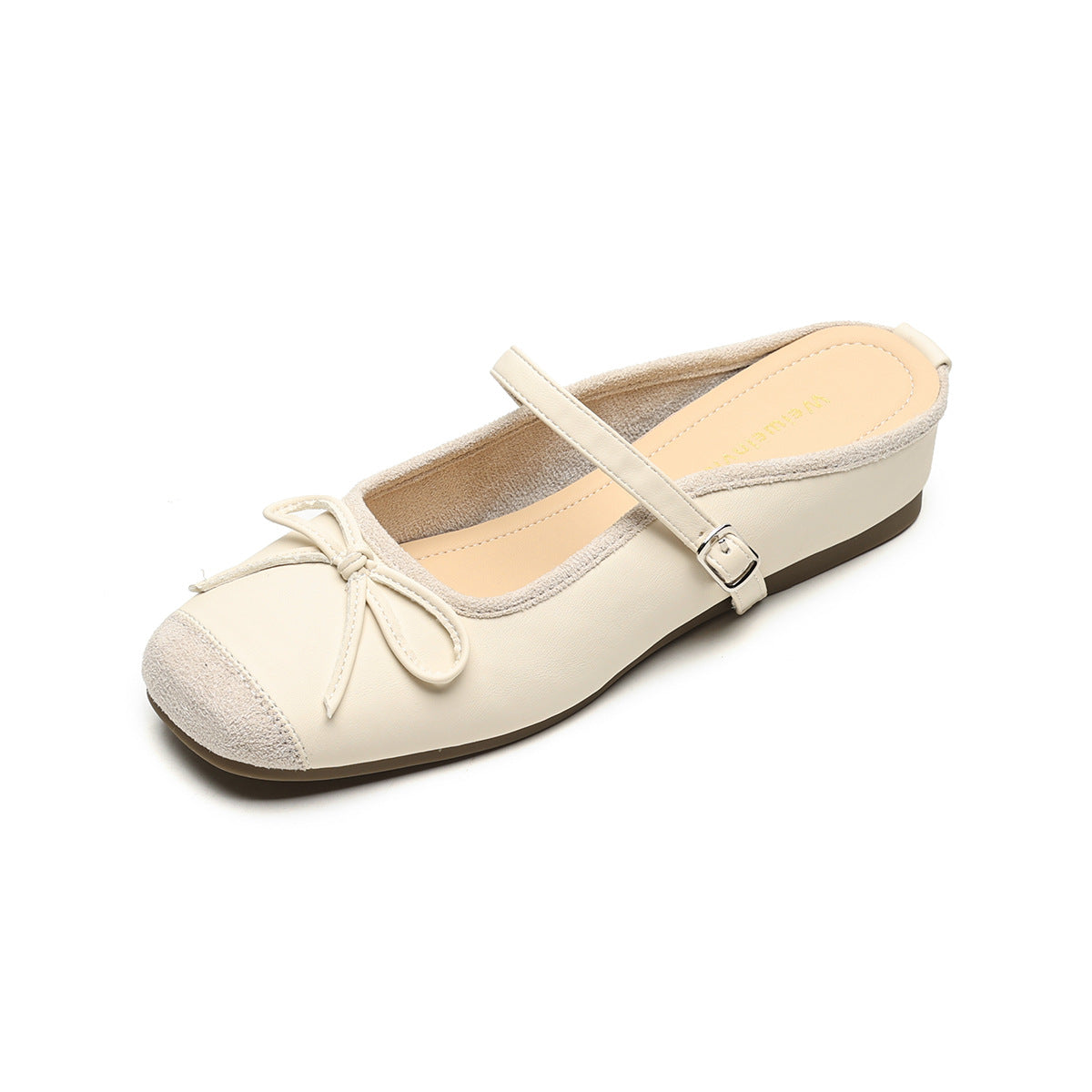 Damen Slingback Ballerinas mit dekorativem Schleifendetail