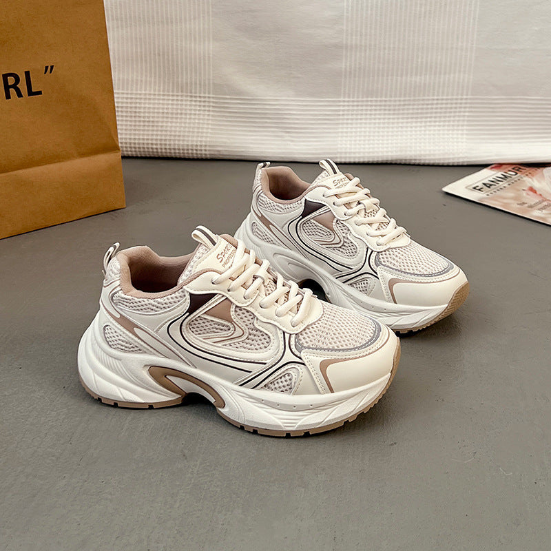 Damen Sportliche Sneakers mit stoßdämpfendem Obermaterial und atmungsaktiver Mesh-Oberfläche R&B
