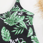Damen Schwimmanzug mit floralem Muster und modischem Short-Design R&B