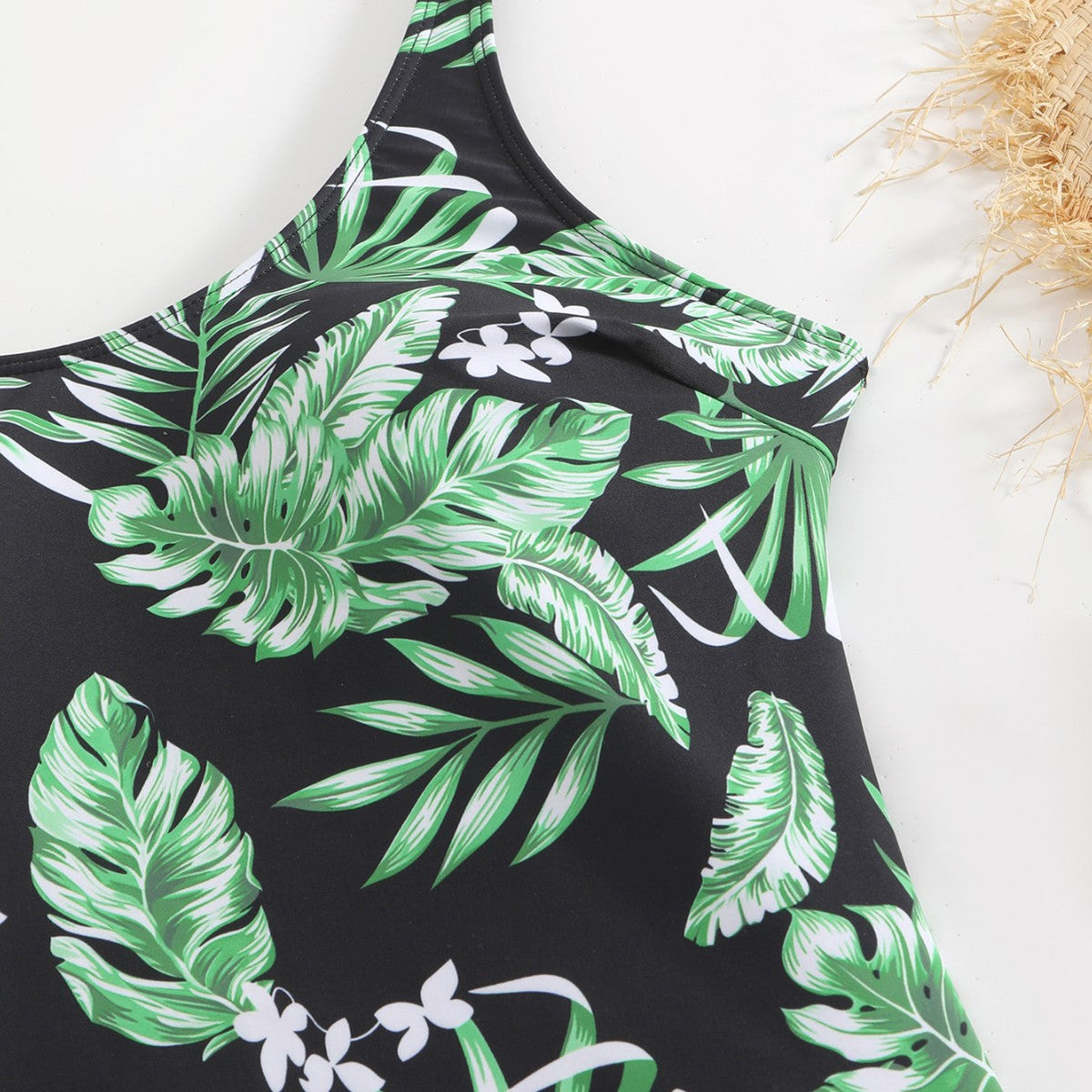 Damen Schwimmanzug mit floralem Muster und modischem Short-Design R&B