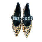 Damen modische Ballerinas mit auffälligen Loch- und Schnallendetails R&B