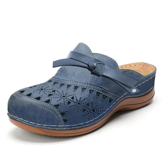 Damen Clogs mit durchbrochenem Obermaterial und komfortabler Fußbettgestaltung R&B