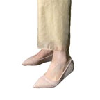 Damen elegante Slingback-Mules mit spitz zulaufendem Design