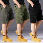 Herren Cargo-Shorts mit einer Vielzahl von praktischen Taschen und verstellbarem Bund