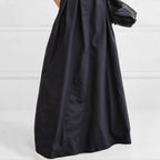 Damen Maxirock mit eleganter Faltenlegung und seitlichen Taschen R&B