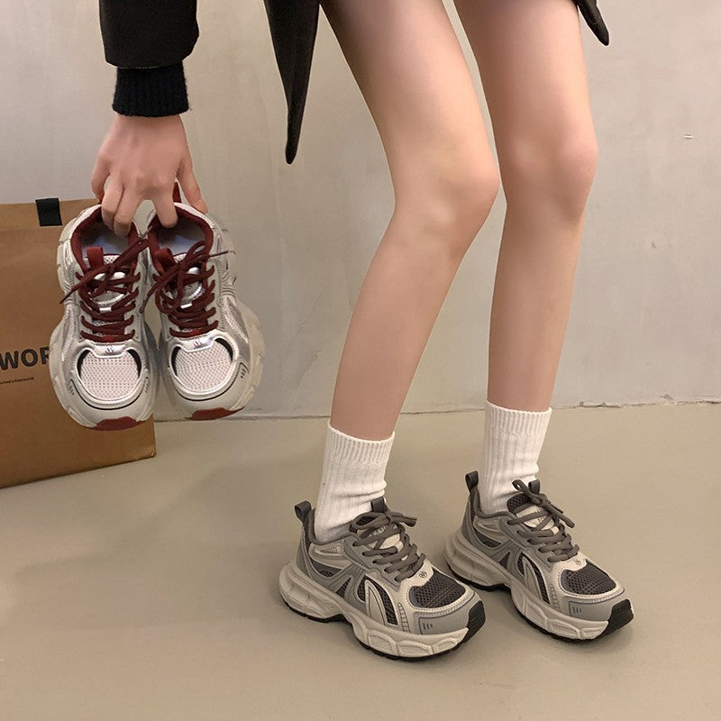 Damen Sportliche Lauf-Sneaker mit atmungsaktiver Mesh-Oberfläche und dämpfender Sohle