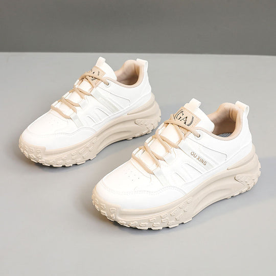 Damen Sportliche Chunky Sneakers mit gepolsterter Sohle und innovativem Schnürsystem R&B