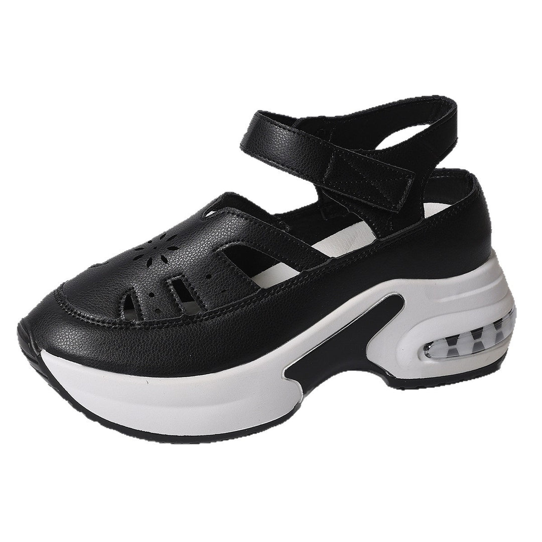Damen Sportliche Plateau-Sandaletten mit verstellbarem Riemendesign und luftigen Cut-Outs R&B