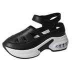 Damen Sportliche Plateau-Sandaletten mit verstellbarem Riemendesign und luftigen Cut-Outs R&B