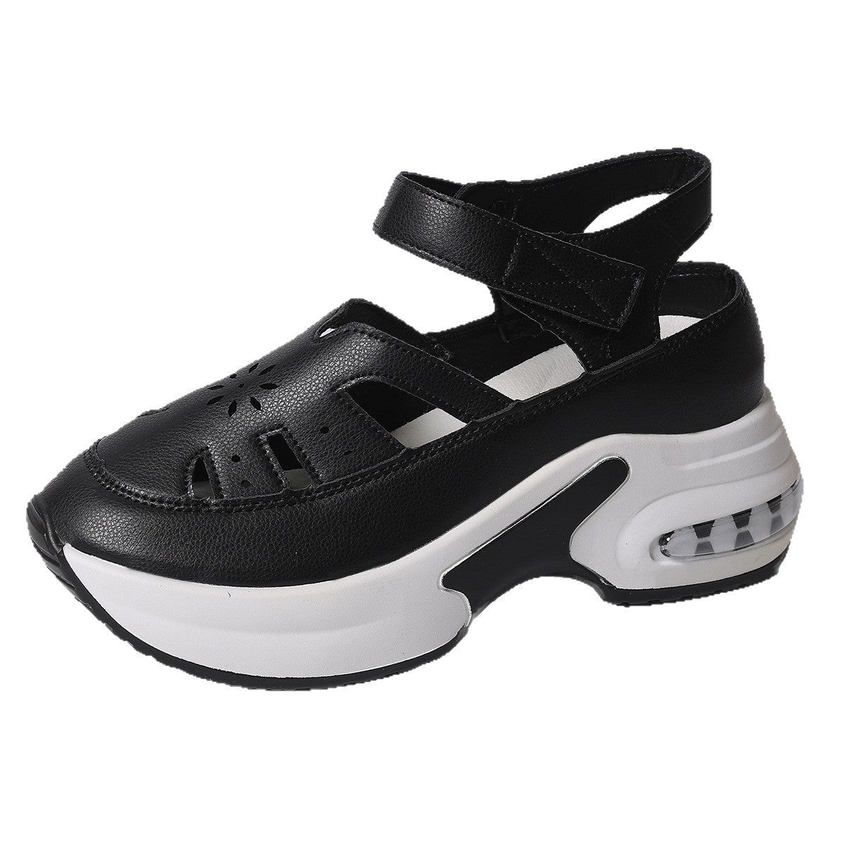 Damen Sportliche Plateau-Sandaletten mit verstellbarem Riemendesign und luftigen Cut-Outs R&B