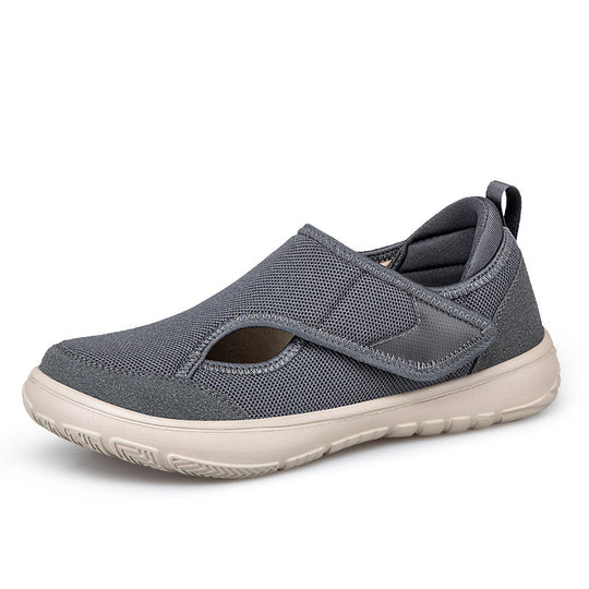 Damen Atmungsaktive und leichte Freizeitschuhe mit flexiblem Klettverschluss R&B