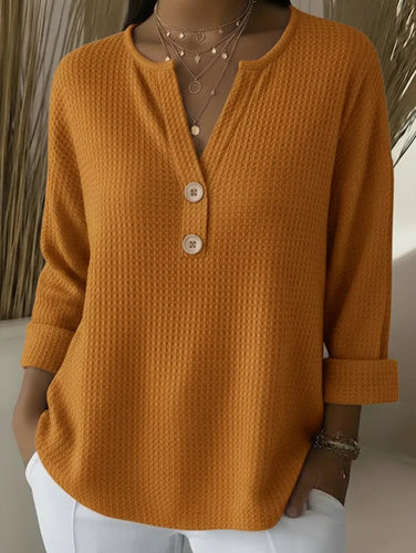 R&B | Top Aus Denim Waffelstoff