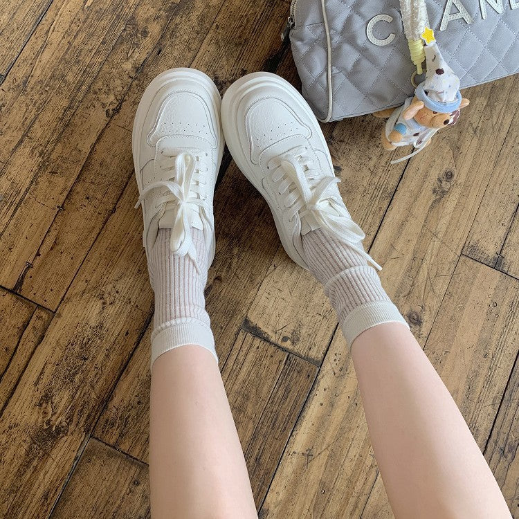 Damen modische Plateau Sneakers mit strapazierfähigem Obermaterial R&B