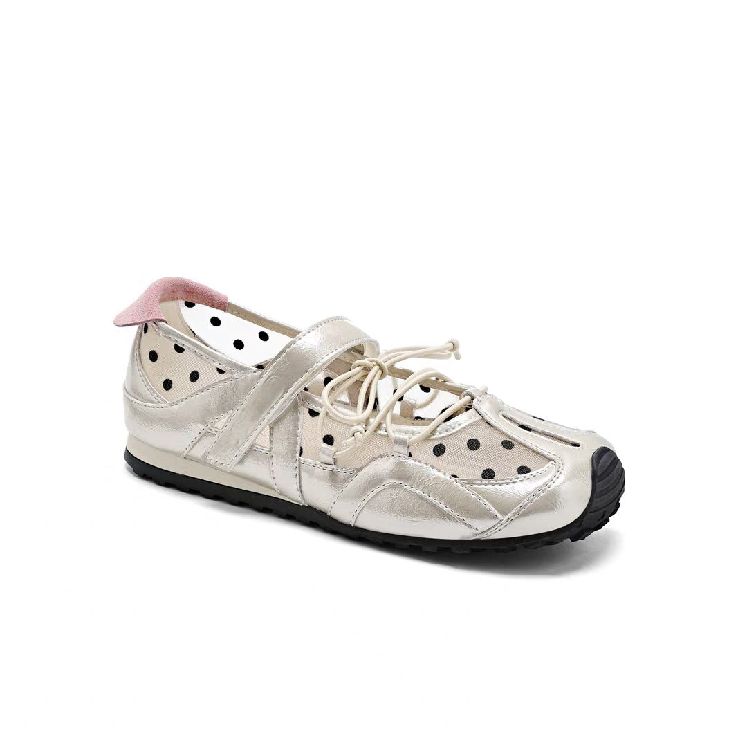 Damen Freizeitschuhe mit atmungsaktivem Netzdesign und verstellbarem Klettverschluss R&B