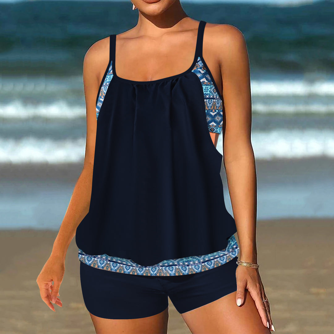 Damen modischer Tankini mit lässigem Schnitt R&B