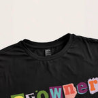 Damen Crop-T-Shirt mit kreativem unvergesslichem Statement R&B