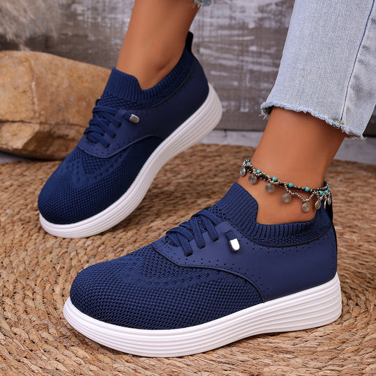 Damen komfortable Sneaker mit atmungsaktivem Obermaterial und flexiblem Fußbett R&B