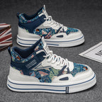 Damen Sportliche High-Top Sneakers mit atmungsaktivem Obermaterial und dämpfender Sohle R&B