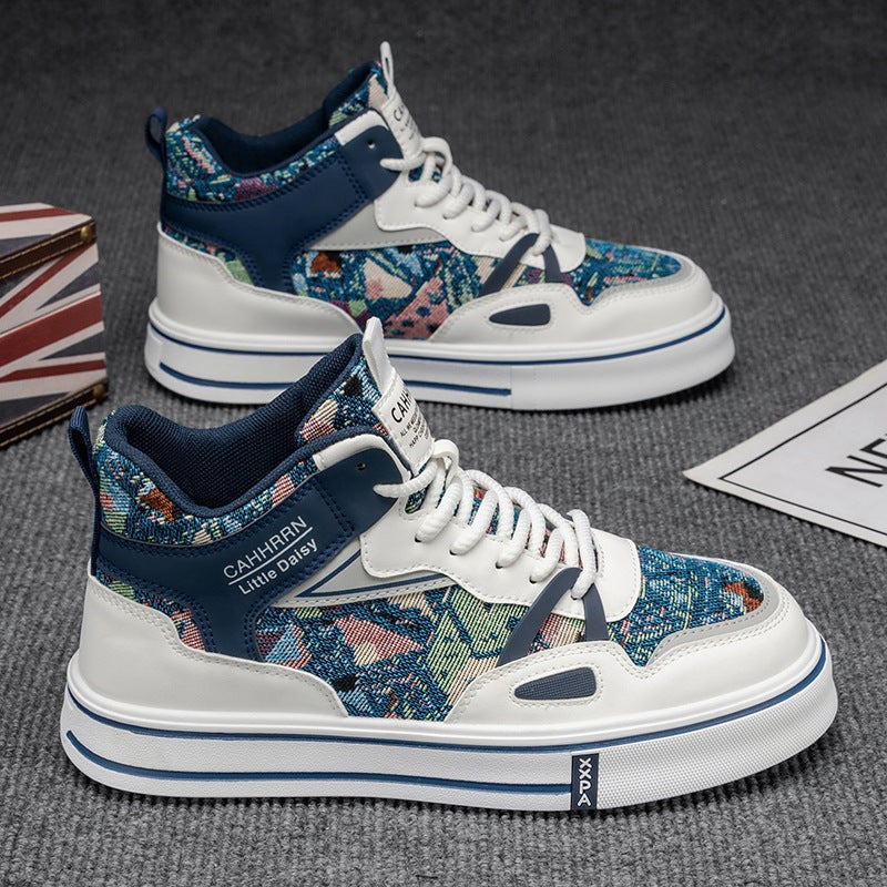 Damen Sportliche High-Top Sneakers mit atmungsaktivem Obermaterial und dämpfender Sohle R&B