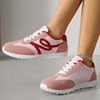Damen Sportliche Sneakers mit atmungsaktiver Oberflächenstruktur und bequemer Dämpfung R&B