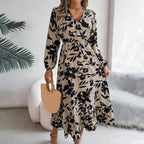 Damen Maxi-Kleid mit blumigem Muster R&B