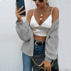 Damen Grober Strickcardigan mit lässigem Schnitt R&B