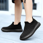 Damen Komfortable Knit Slip-On Sneakers
